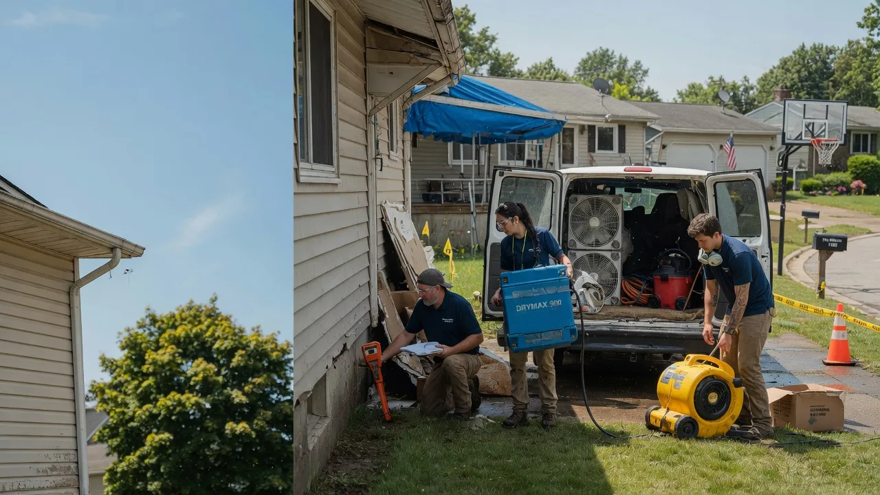Ceiling Leak Cleanup in New Holland, OH near me